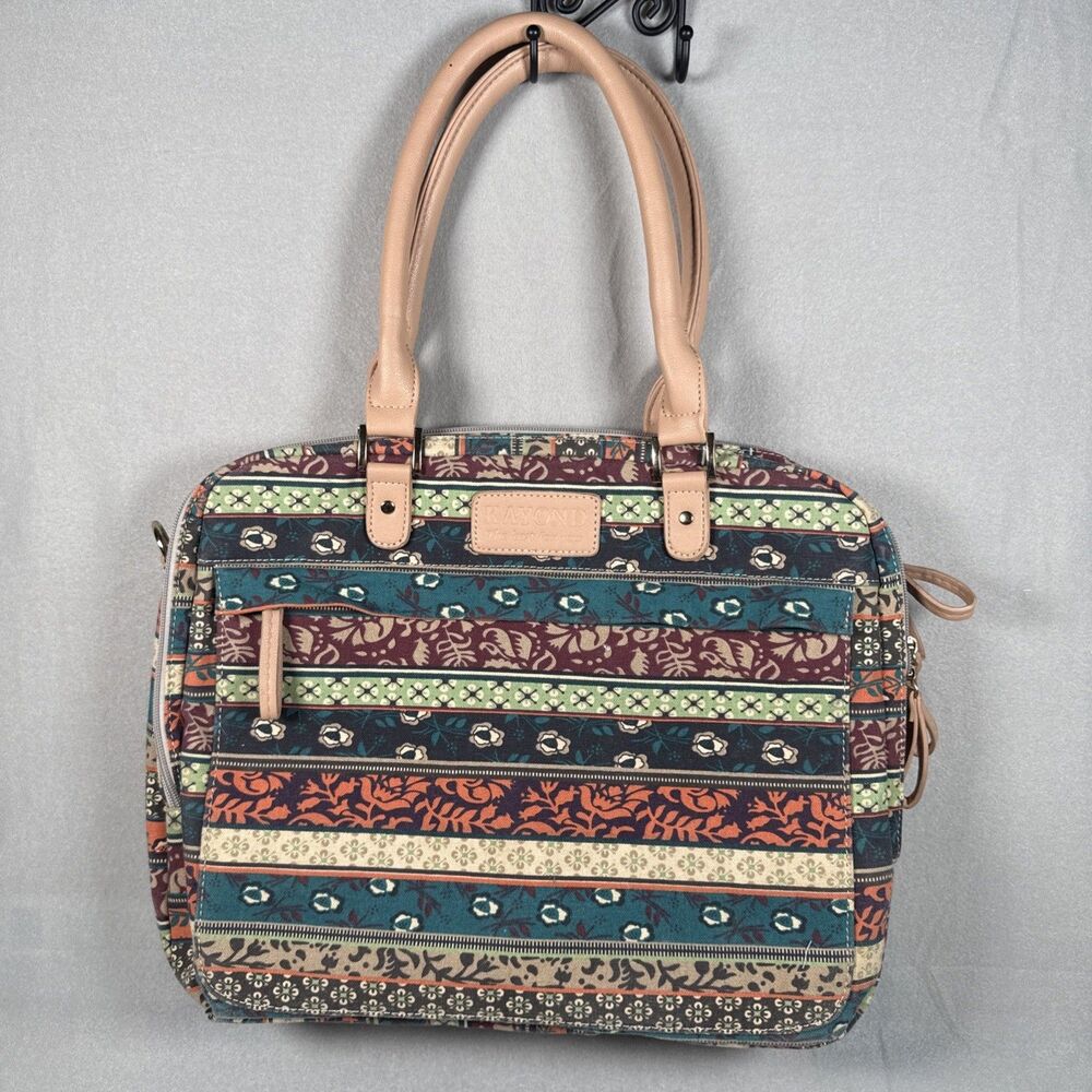 KAYOND Laptop carry bag shoulder strap Multi floral print